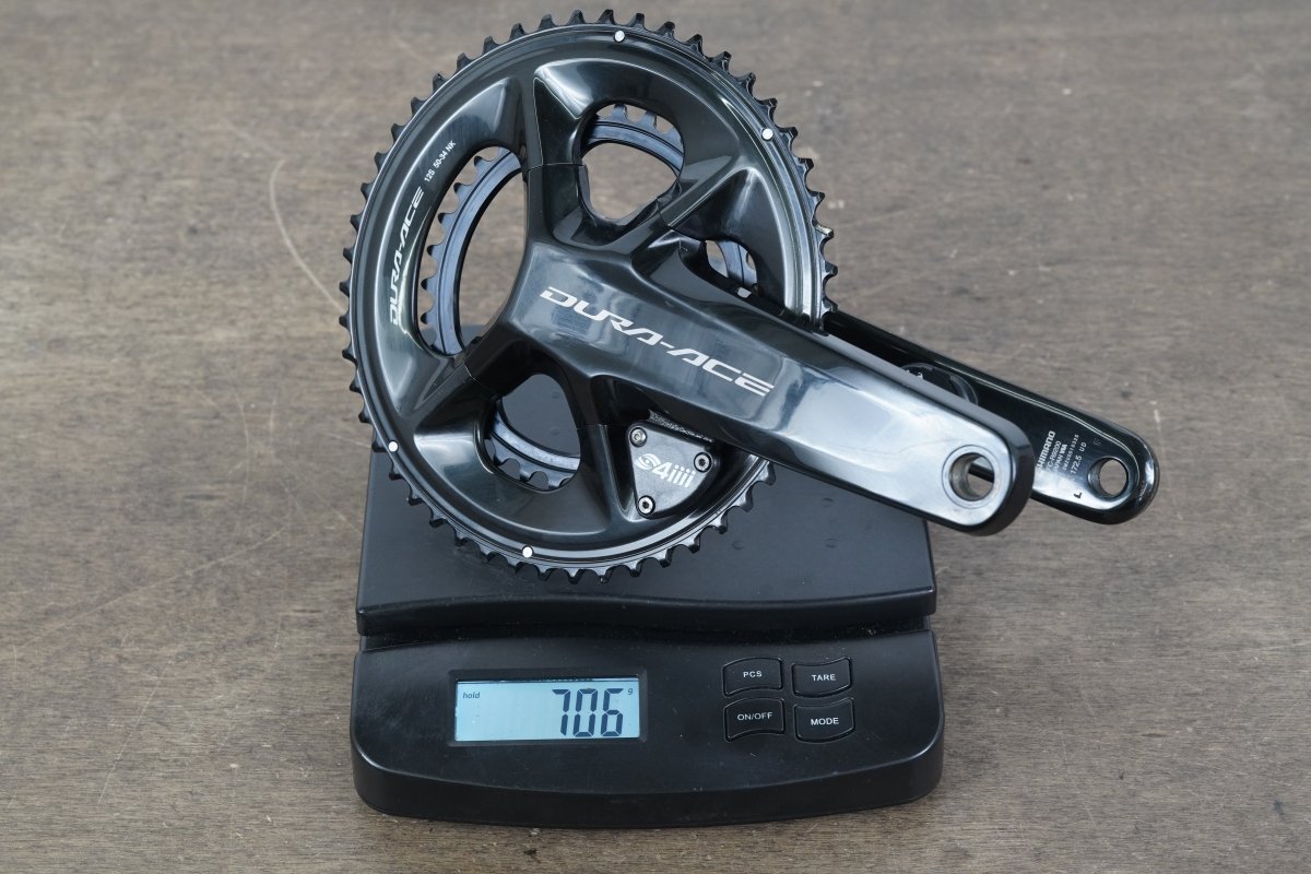172.5mm 50/34T Dura-Ace FC-R9200 4iiii Dual Sided Power Meter Crankset 706g 9200
