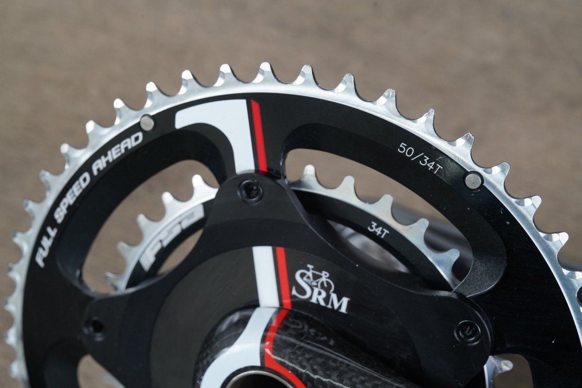 172.5mm 50/34T FSA K-Force Light SRM Power Meter Carbon Crankset *Needs Service*