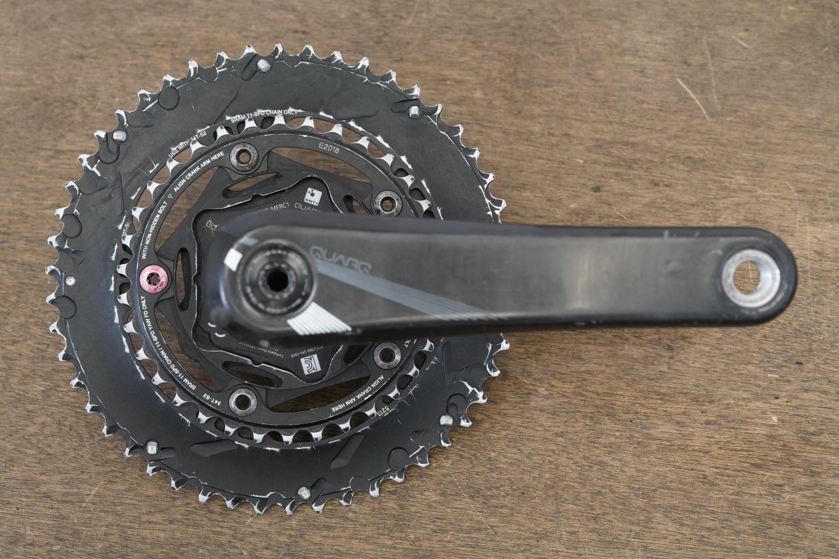172.5mm 50/34T GXP Quarq Elsa Carbon Power Meter Road Crankset 740g