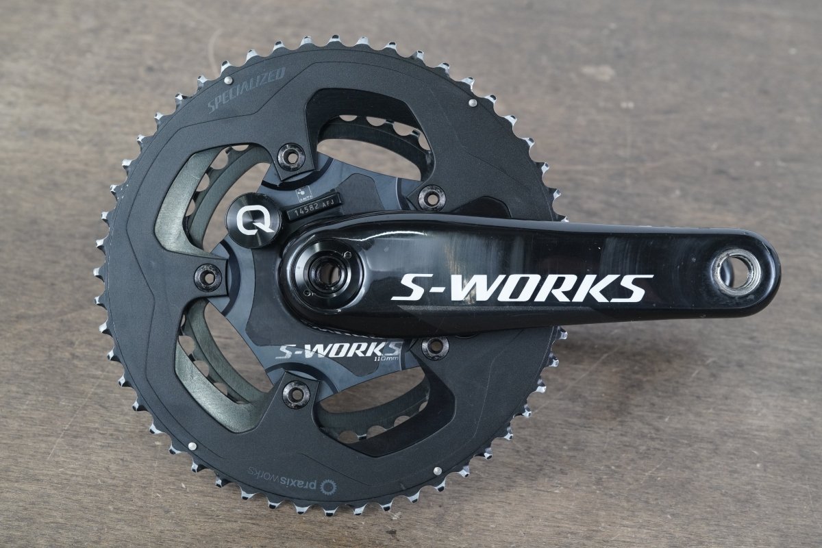 172.5mm 52/36T BB30 Specialized S-WORKS Quarq Power Meter Crankset 729g