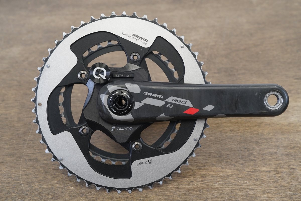 172.5mm 52/36T BB30 SRAM Red Quarq DZero Power Meter Crankset 756g