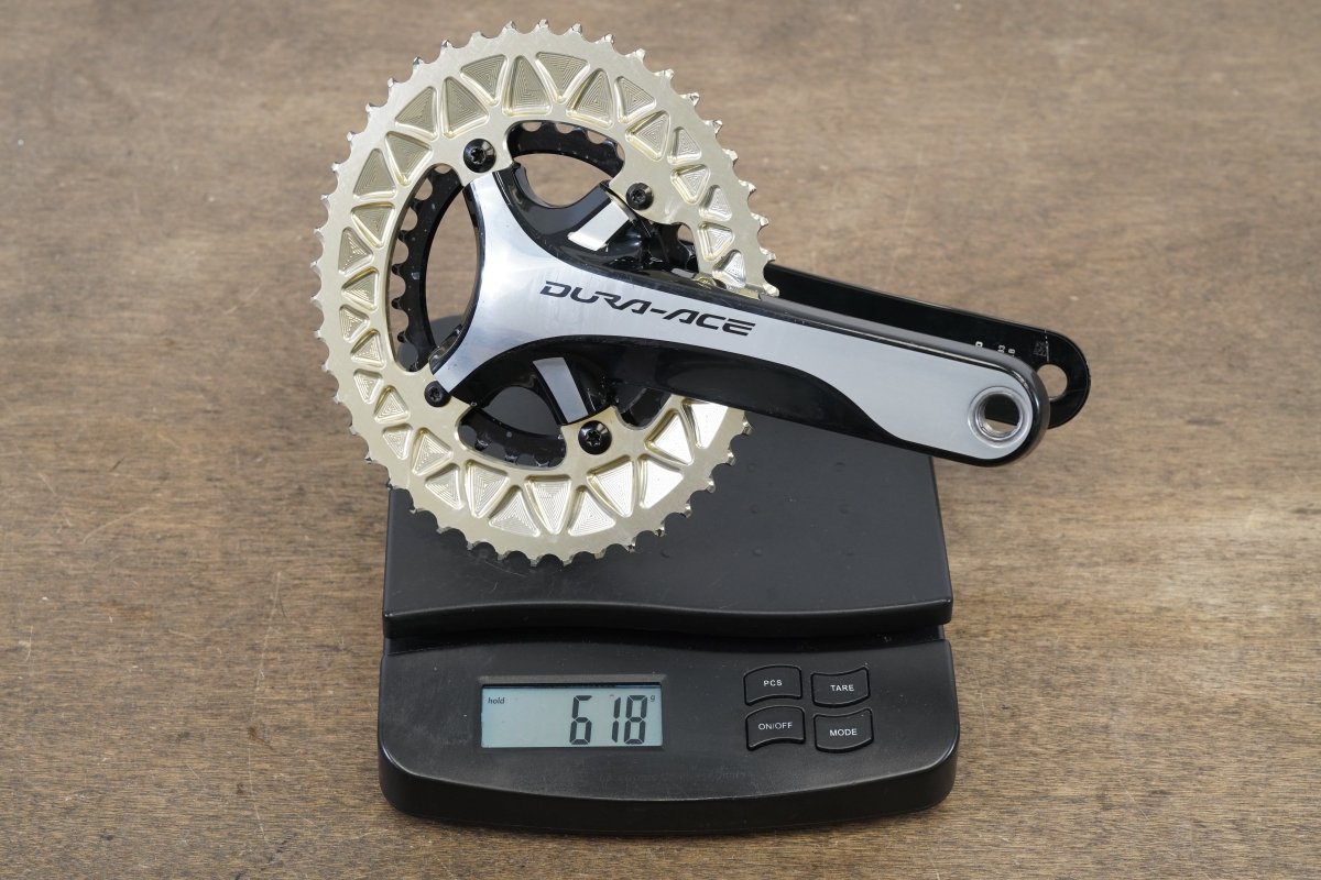 175mm 46/30T Shimano Dura-Ace FC-9000 absoluteBlack Oval 11 Speed Crankset 9000