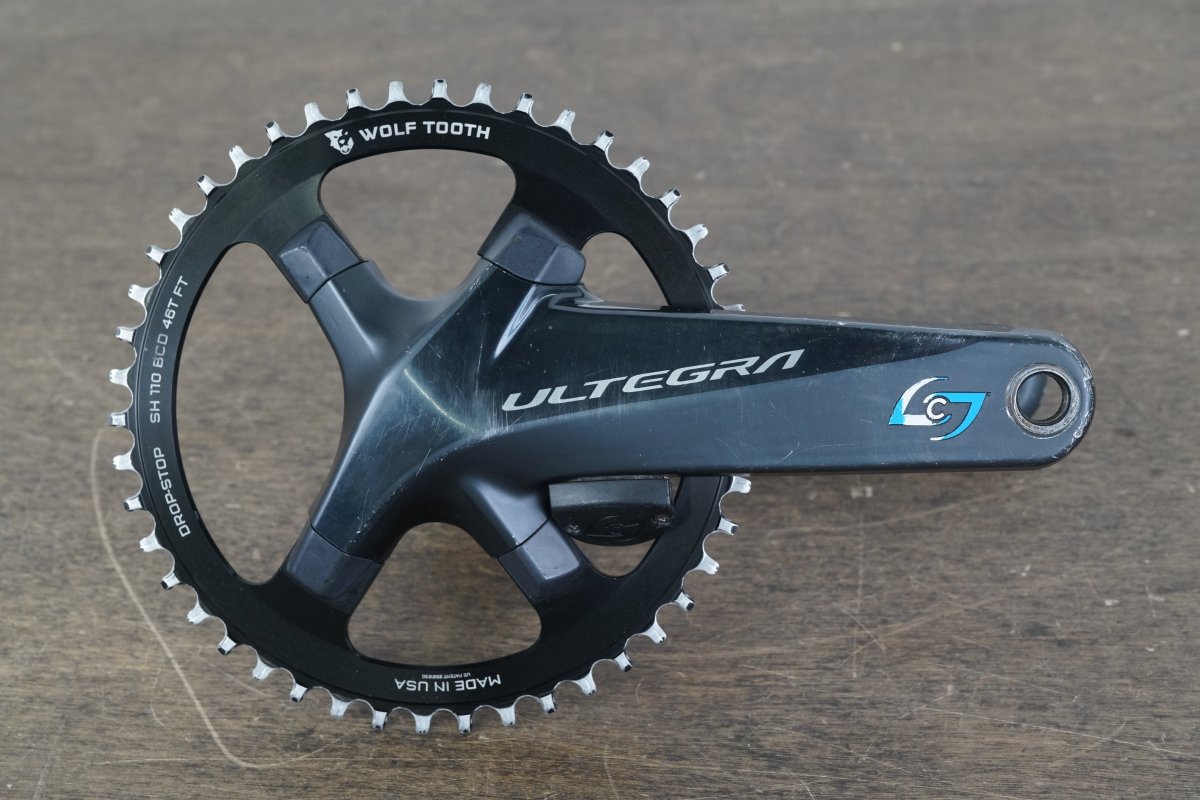175mm 46T 1x Shimano Ultegra FC-R8000 Stages Power Meter Crankset 8000 661g