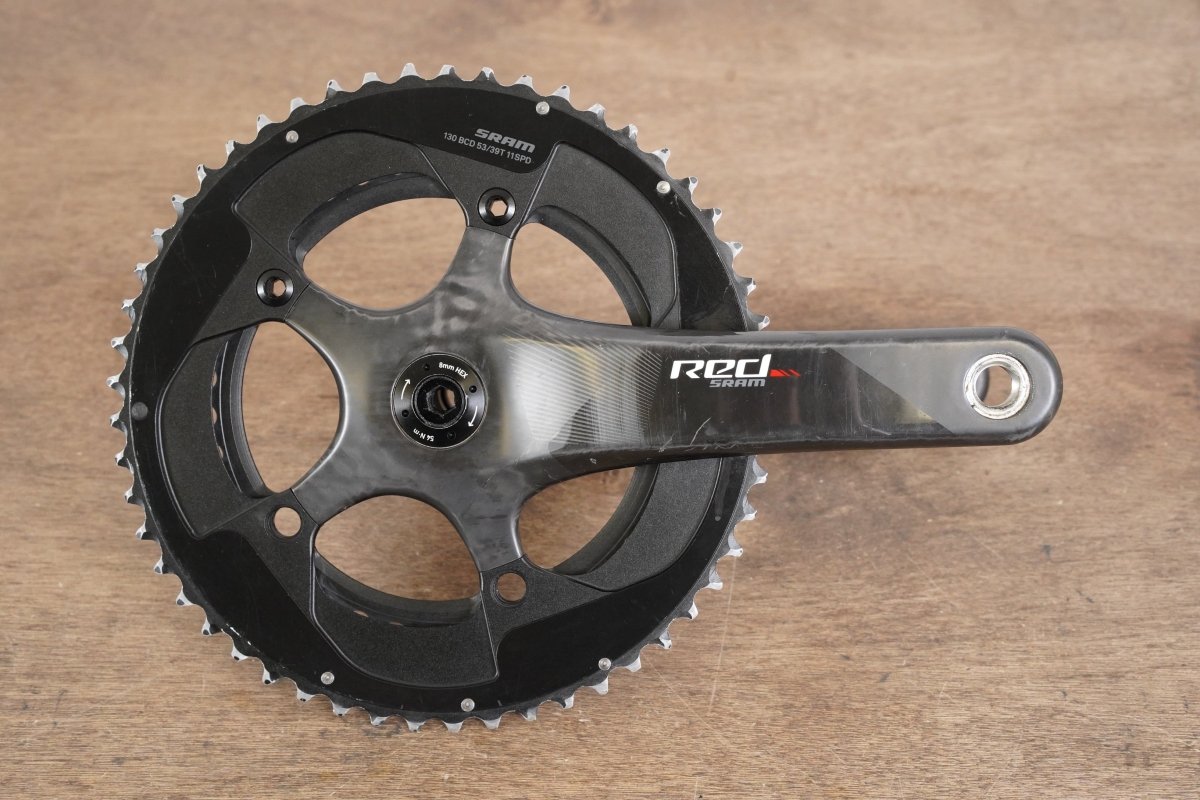 175mm 53/39T BB30 SRAM Red 22 Carbon Road Crankset