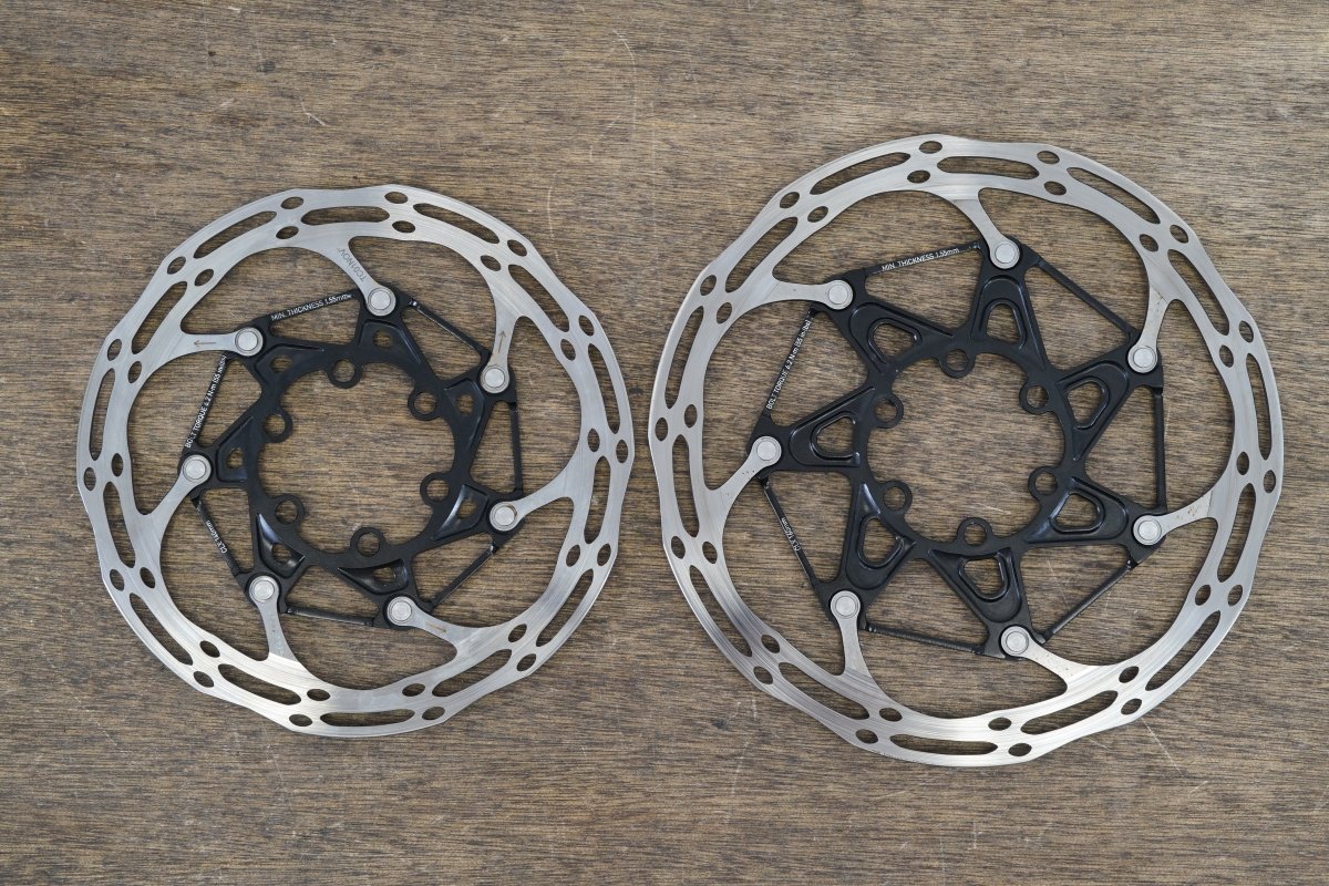 (2) 160/140mm SRAM Centerline CLX 6 Bolt Disc Brake Rotors