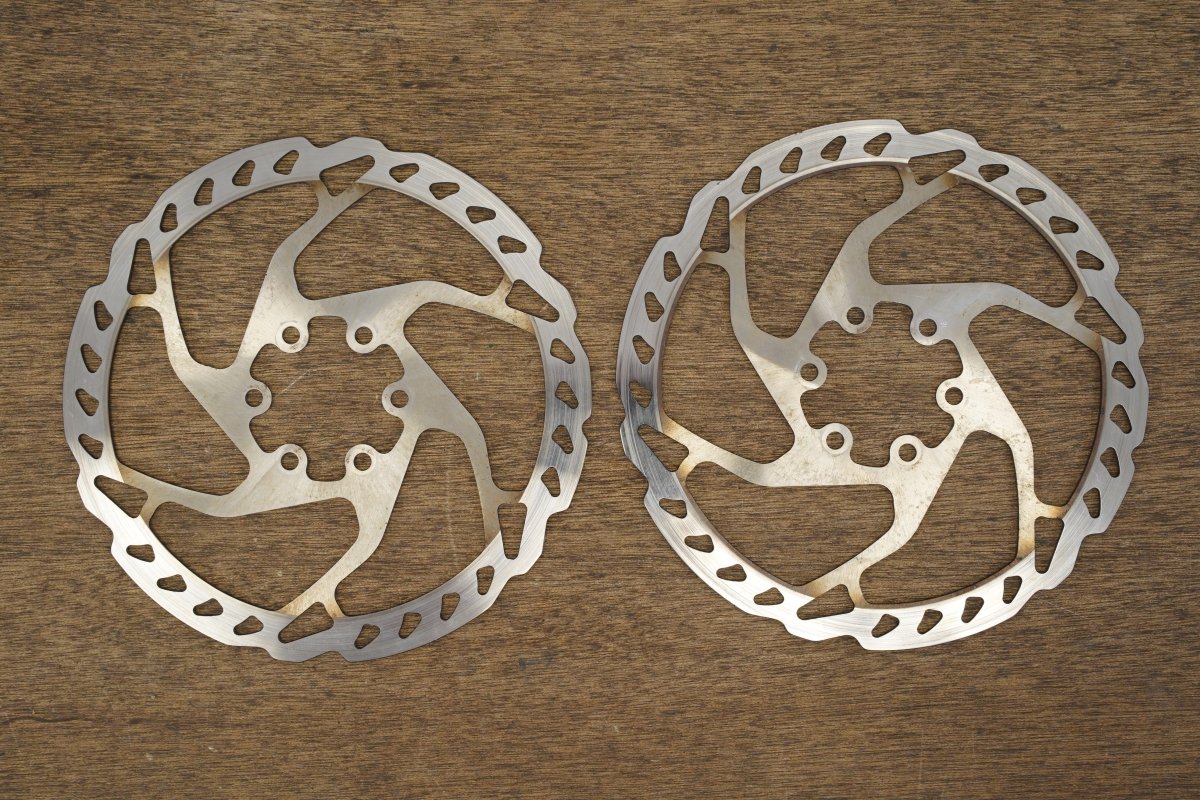 (2) 160mm Shimano SM-RT66-S 6 Bolt Disc Brake Road CX MTB Rotors