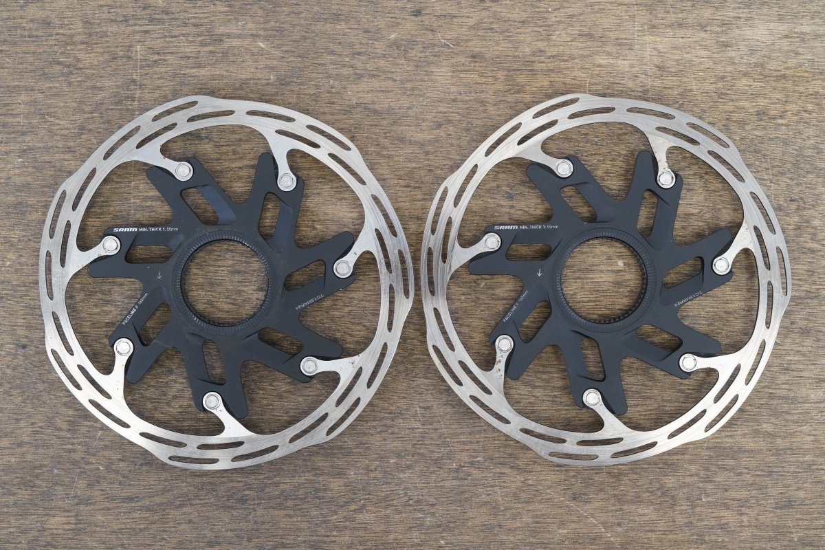 (2) 160mm SRAM PaceLine X RT-PLN-X-A1 Center Lock Disc Brake Rotors