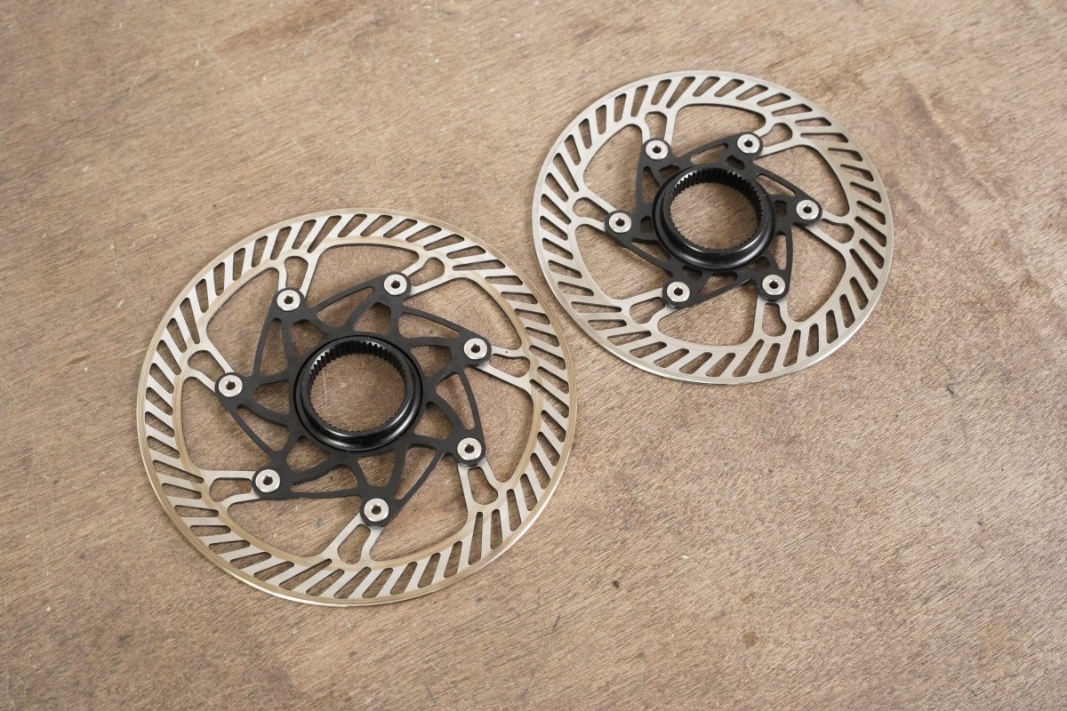(2) 160mm/140mm Campagnolo 03 AFS Center Lock Disc Brake Rotors
