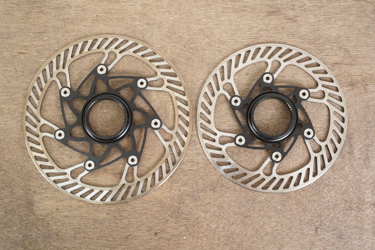 (2) 160mm/140mm Campagnolo 03 AFS Center Lock Disc Brake Rotors