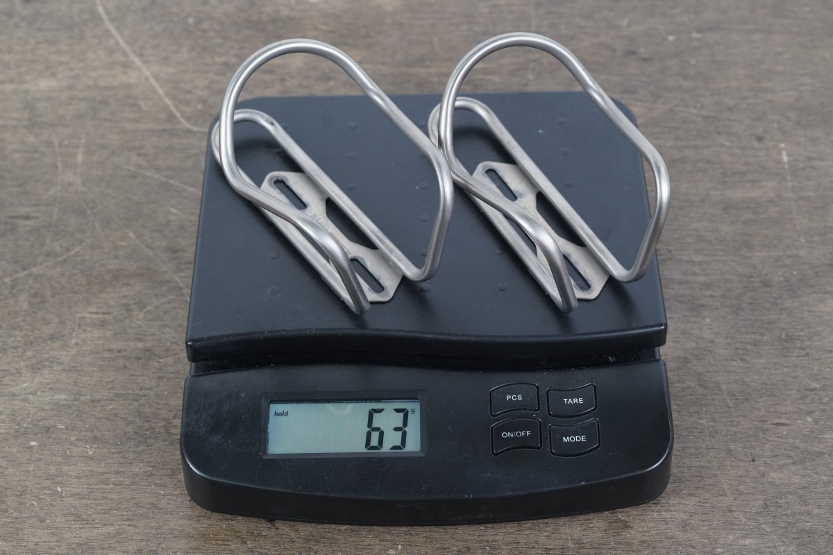 (2) Silca Sicuro Titanium Water Bottle Cages 63g