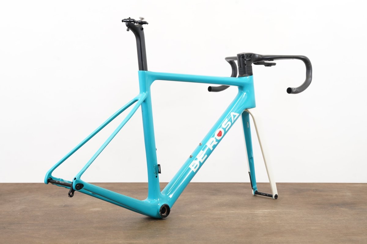 2022 50cm De Rosa Merak Carbon Disc Brake Road Frameset + Cockpit