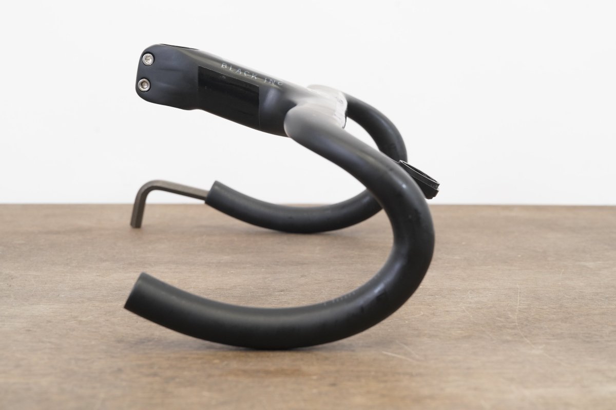 38cm 110mm -6 Degree Black Inc. Carbon Barstem Handlebar + Mount 1 1/8"
