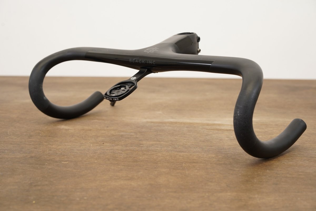 40cm 100mm -6 Degree Black Inc. Carbon Barstem Handlebar + Mount 1 1/8"