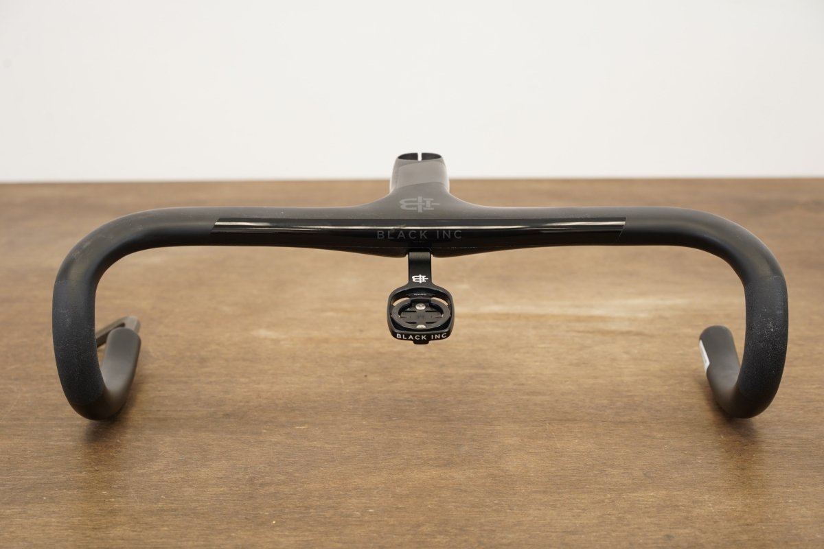 40cm 100mm -6 Degree Black Inc. Carbon Barstem Handlebar + Mount 1 1/8"