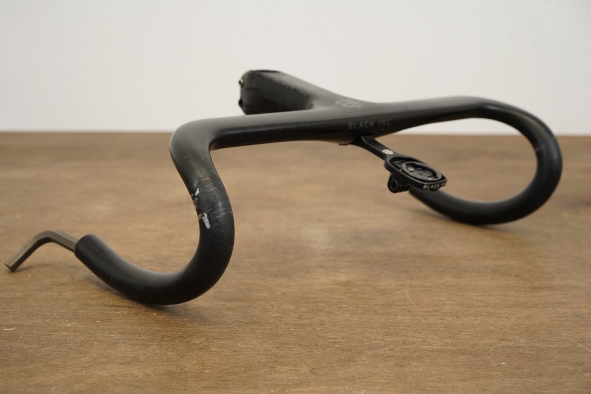 40cm 120mm -6 Degree Black Inc. Carbon Barstem Handlebar + Mount 1 1/8"
