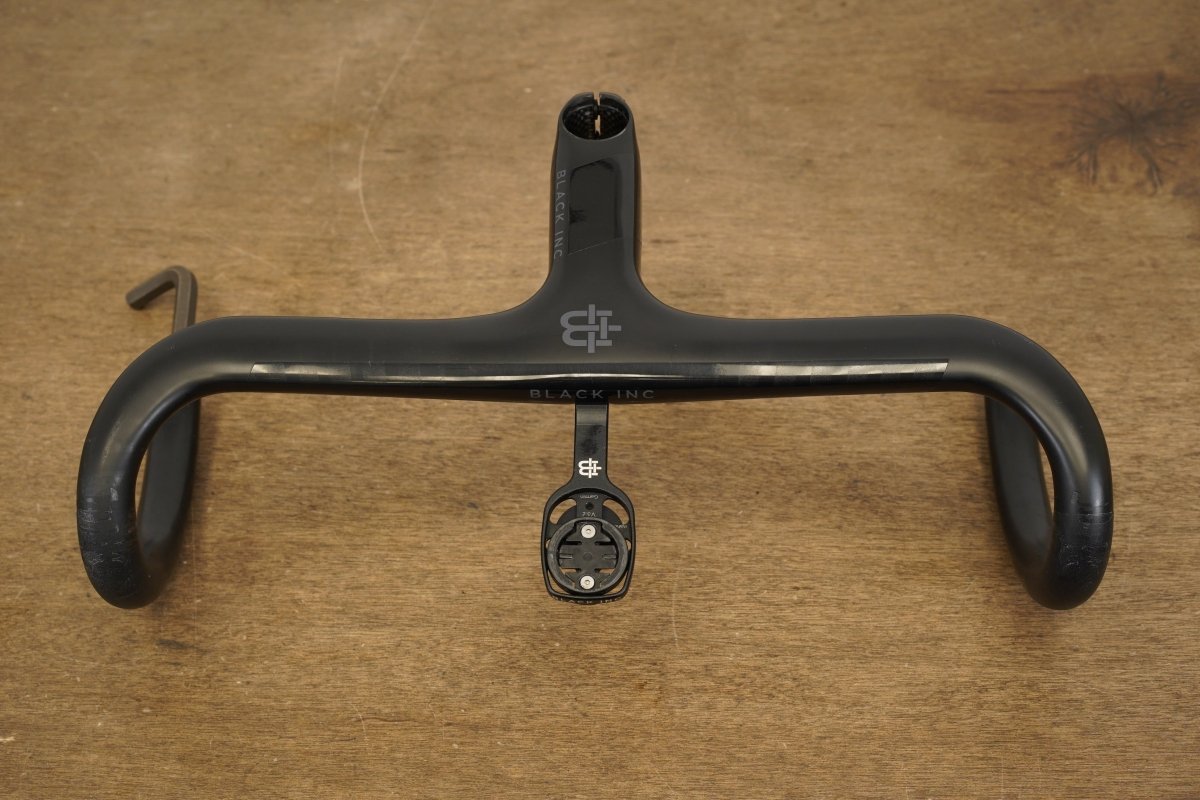 40cm 120mm -6 Degree Black Inc. Carbon Barstem Handlebar + Mount 1 1/8"