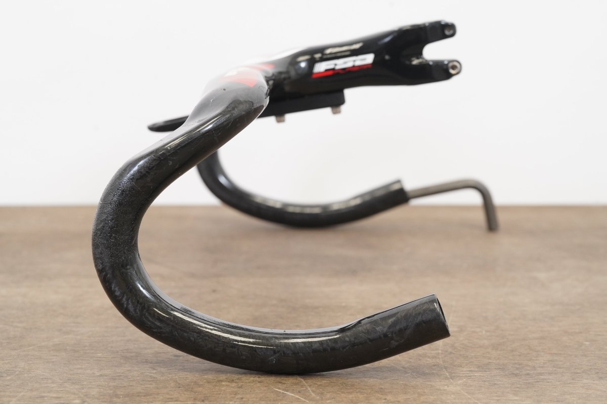 42cm 110mm FSA Plasma Integrated Carbon Barstem Handlebar + Mount1 1/8"