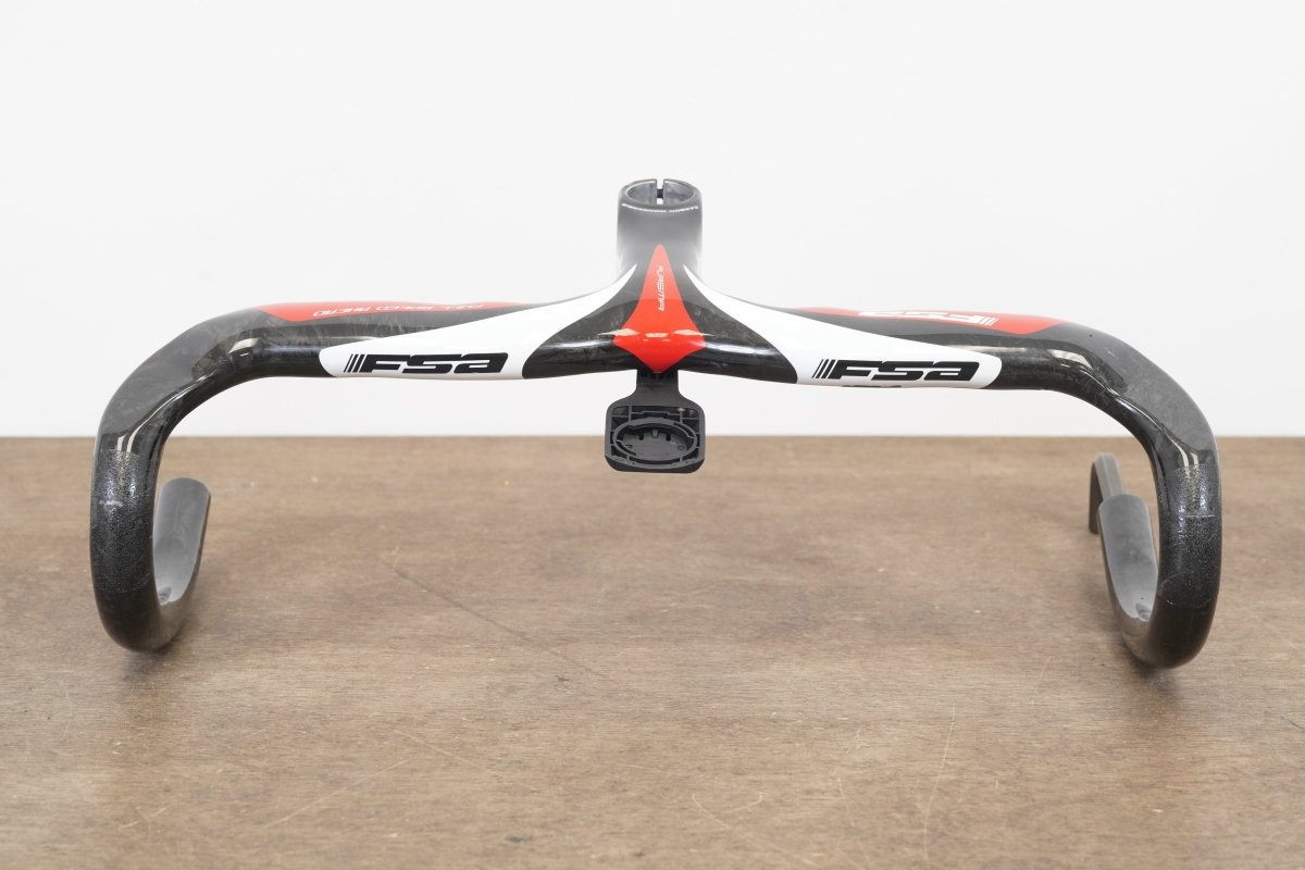 42cm 110mm FSA Plasma Integrated Carbon Barstem Handlebar + Mount1 1/8"