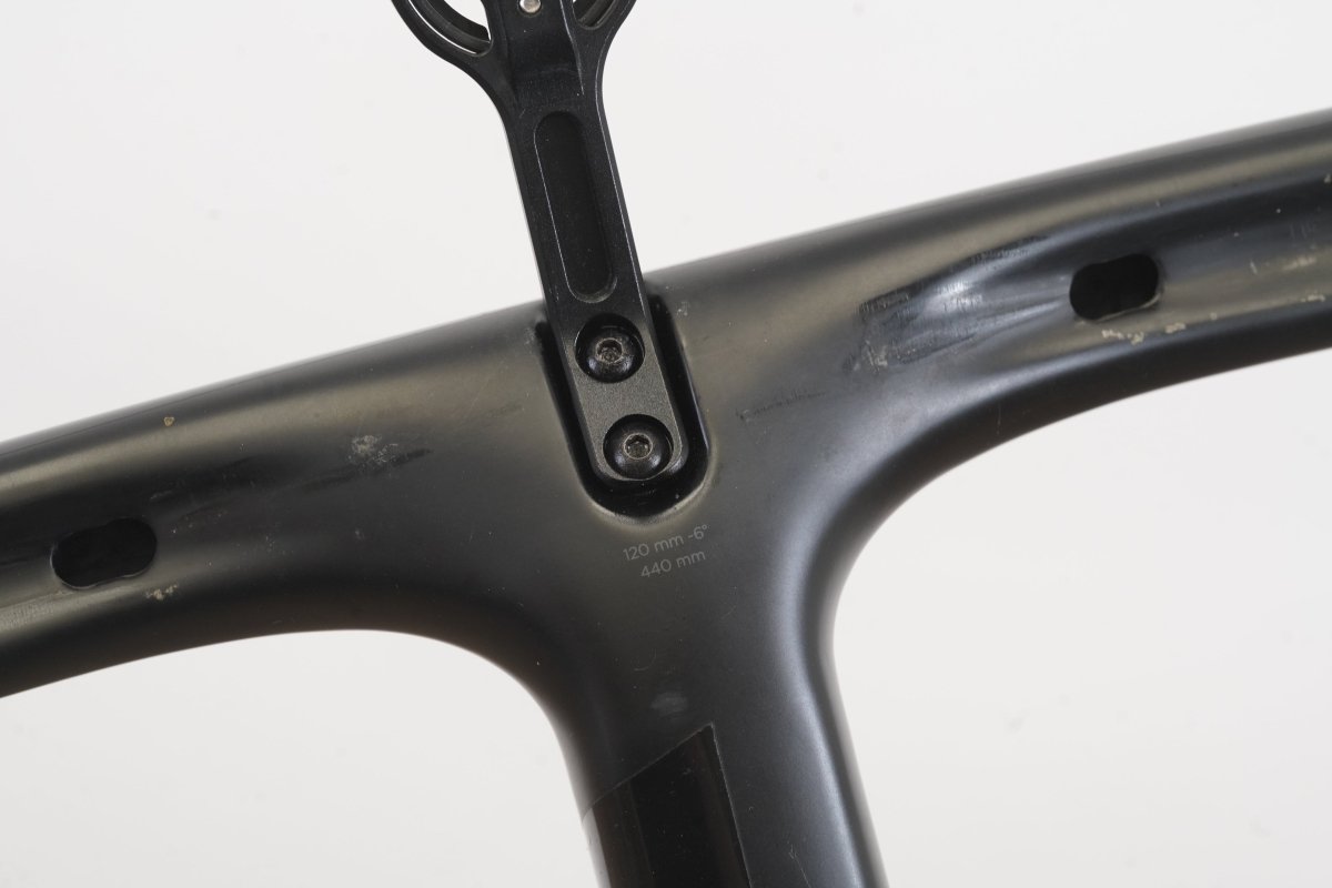 44cm 120mm -6 Degree Black Inc. Carbon Barstem Handlebar + Mount 1 1/8"