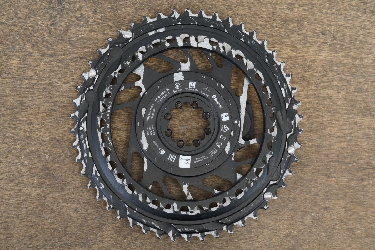 50/37T SRAM Red AXS E1 12 Speed Quarq Power Meter Chainrings + Spider 279g
