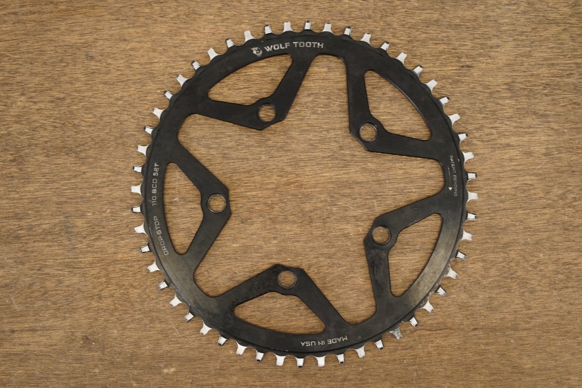 52T Wolf Tooth Components 5x110 1x 11 Speed Road Chainring
