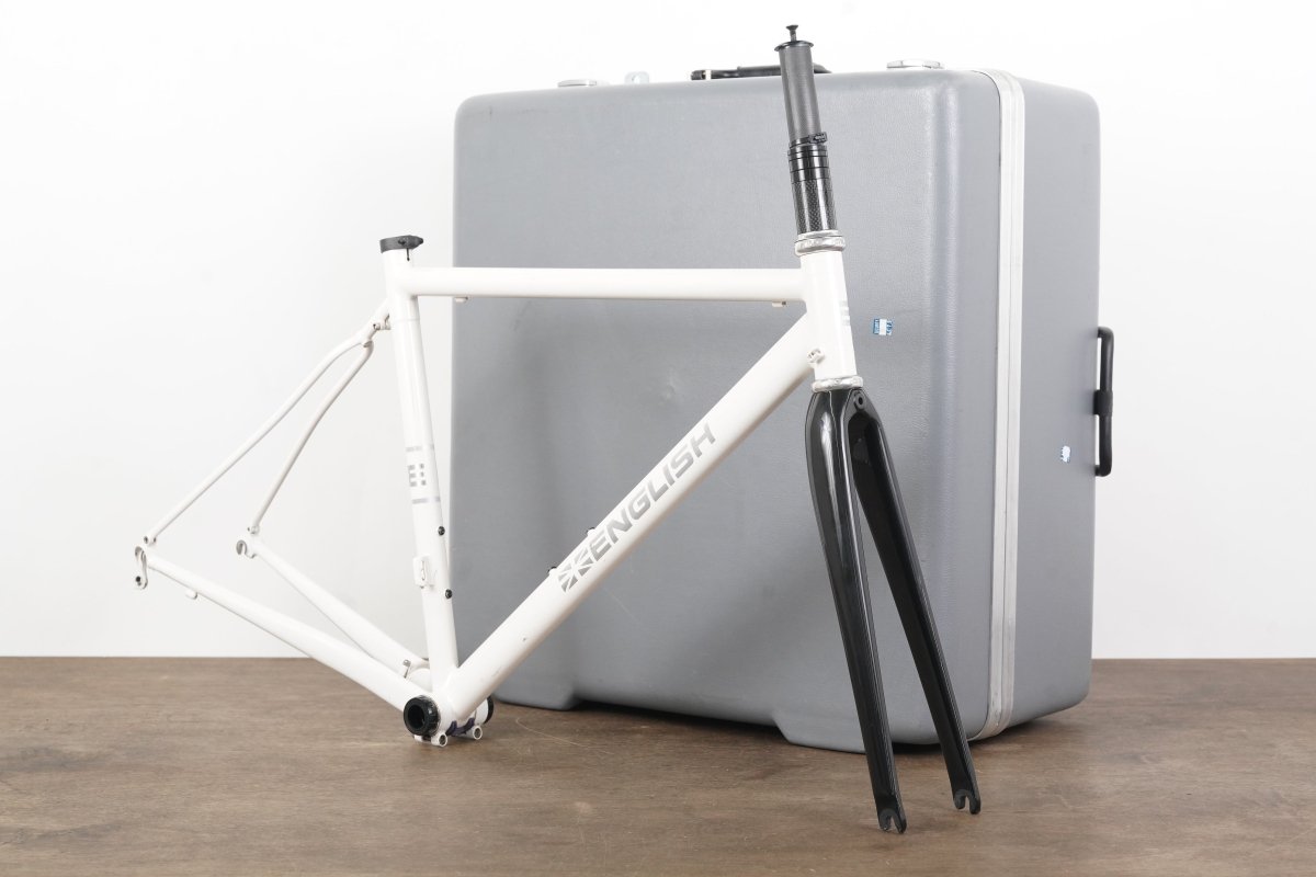 53cm English Cycles Travel Steel Rim Brake Road Frameset + Case *Custom Geometry*