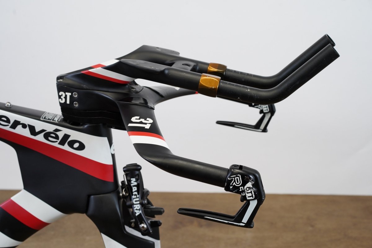 54cm Cervelo P5 TT Triathlon Carbon Rim Brake Frameset + Magura + Handlebar
