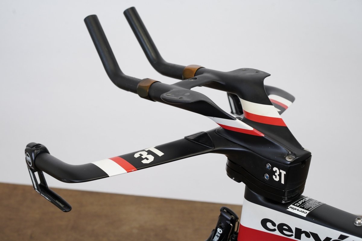 54cm Cervelo P5 TT Triathlon Carbon Rim Brake Frameset + Magura + Handlebar
