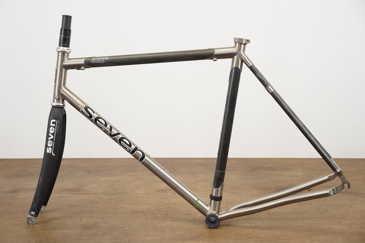 55cm Seven 622 SL Carbon Titanium Rim Brake Road Frameset (Custom Geometry)