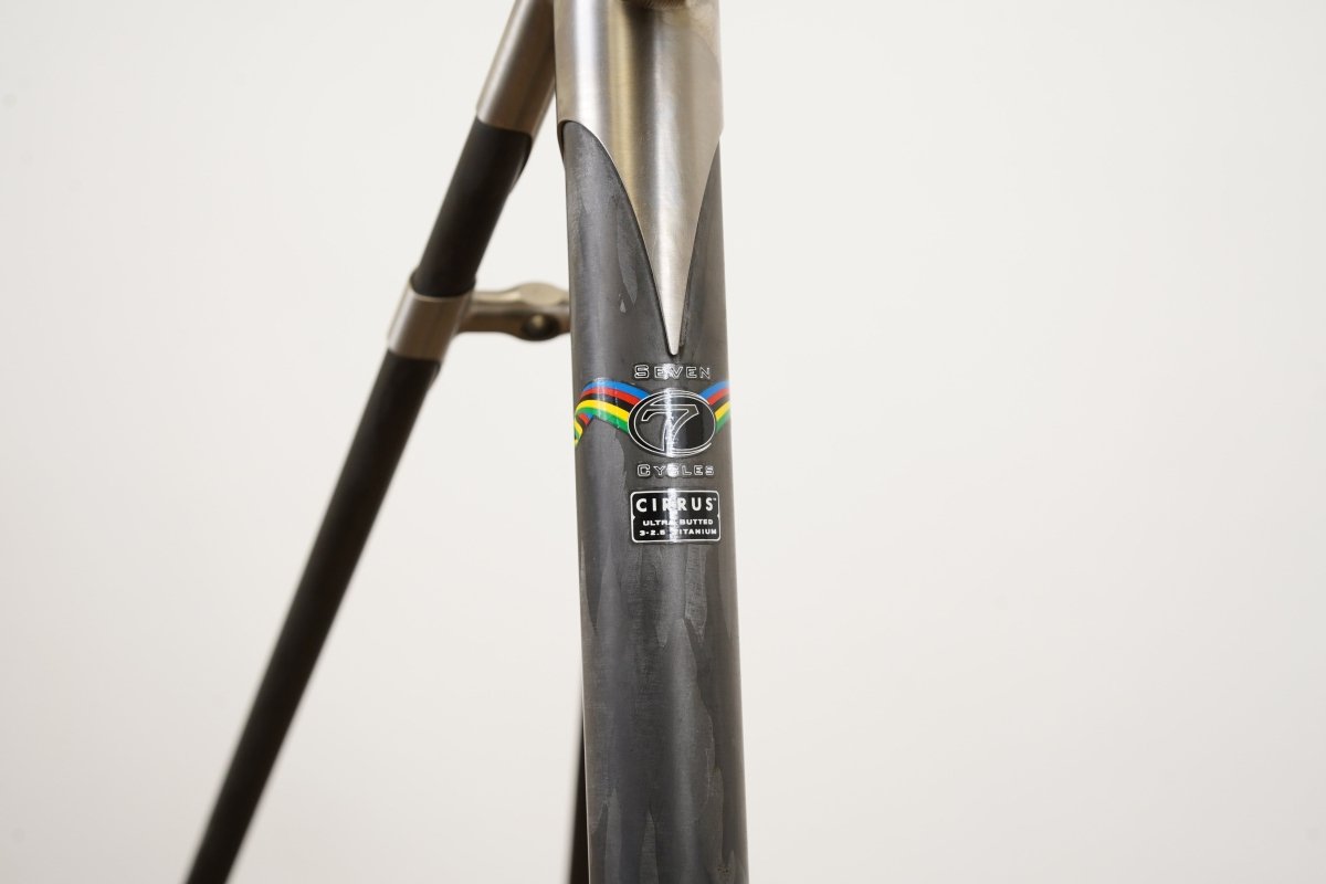 55cm Seven Elium SG Carbon Titanium Rim Brake Road Frameset