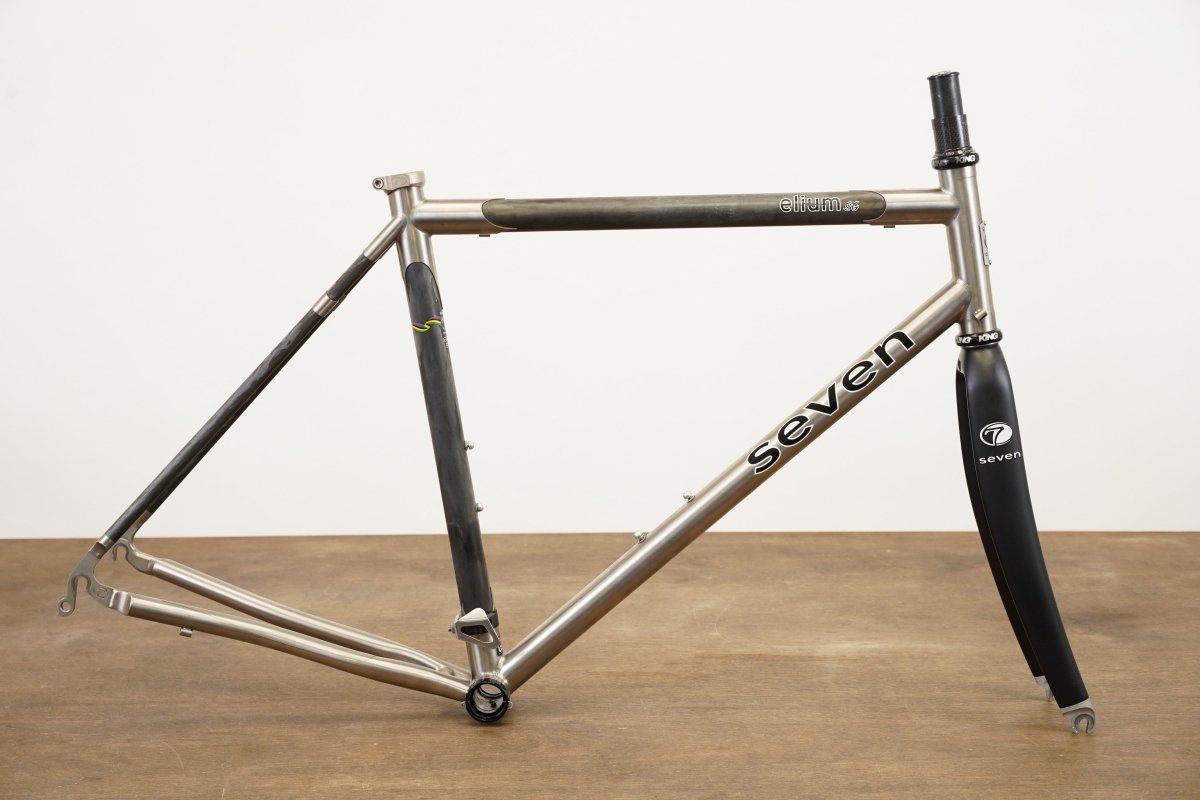 55cm Seven Elium SG Carbon Titanium Rim Brake Road Frameset