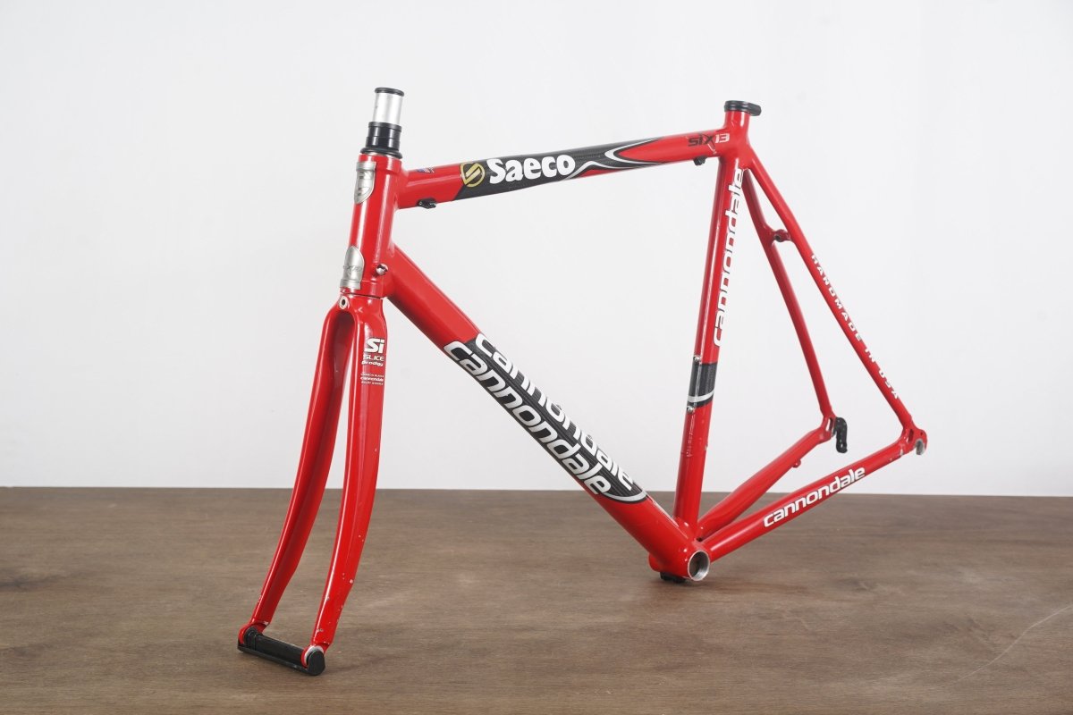 56cm Cannondale Six13 Saeco Edition Alloy Rim Brake Road Frameset Six 13