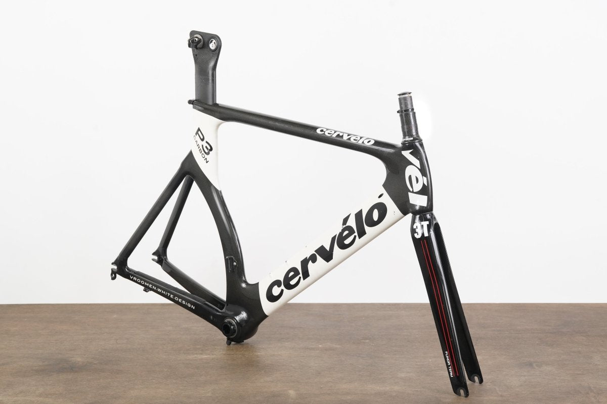 56cm Cervelo P3 Carbon Aero Rim Brake TT Triathlon Frameset