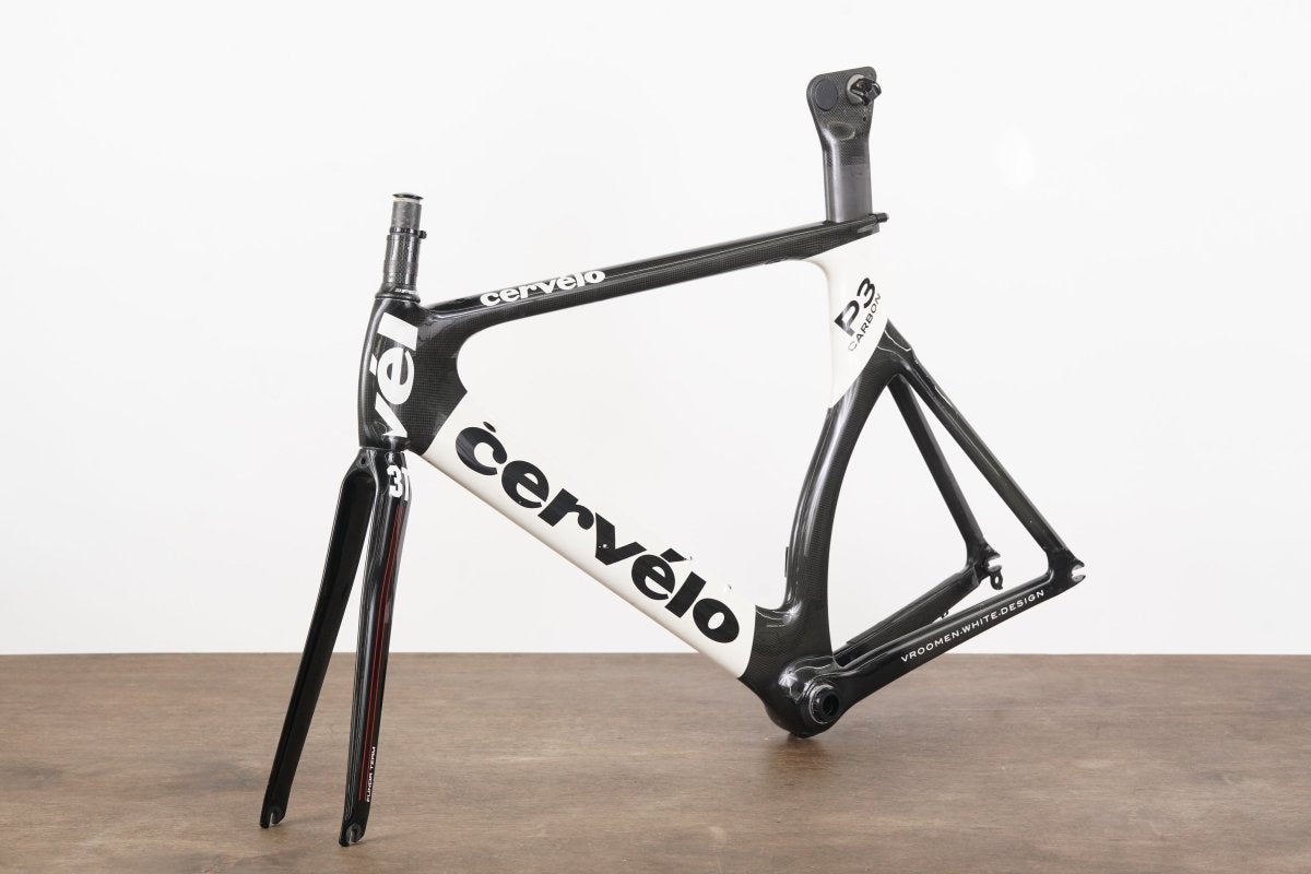 56cm Cervelo P3 Carbon Aero Rim Brake TT Triathlon Frameset