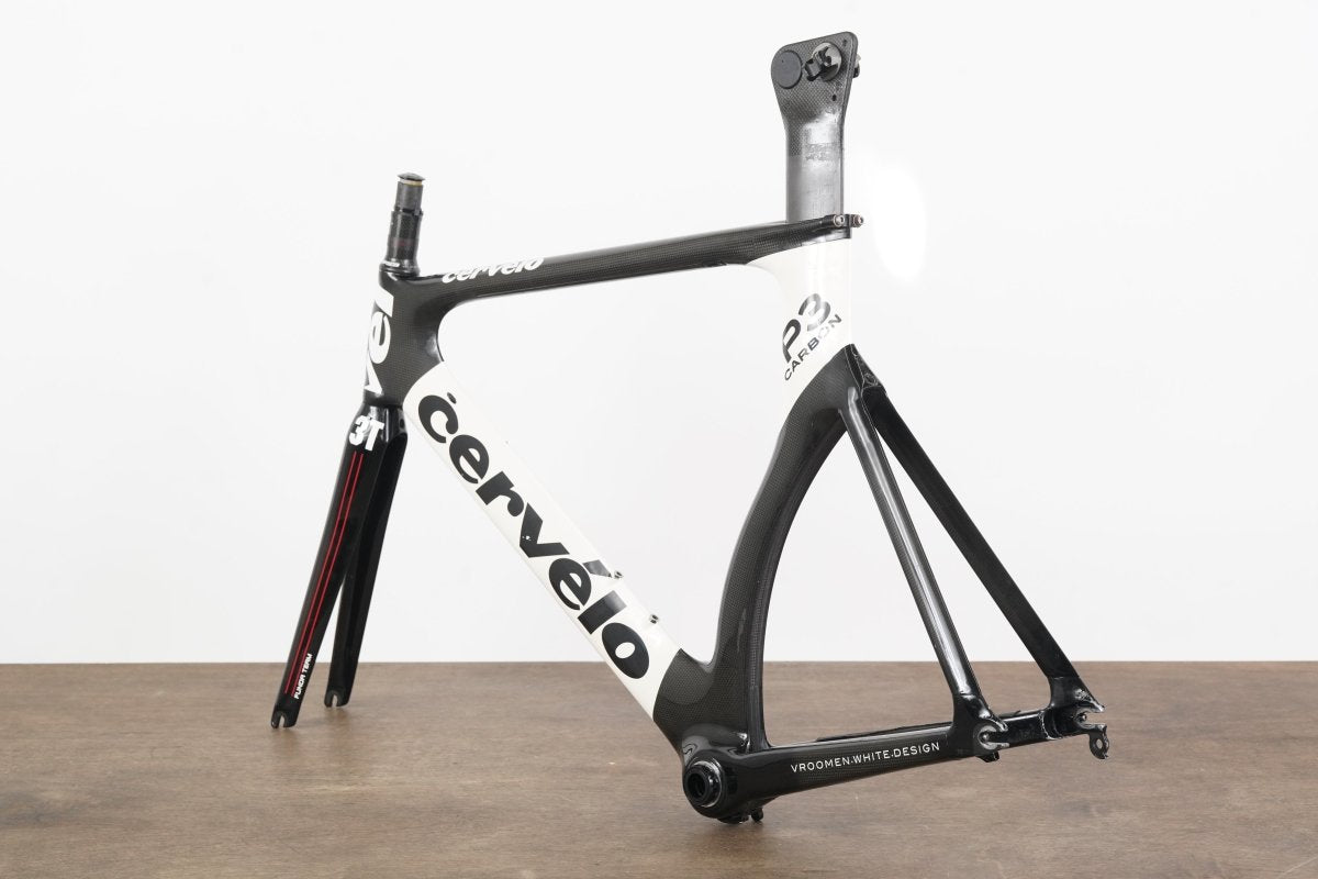 56cm Cervelo P3 Carbon Aero Rim Brake TT Triathlon Frameset
