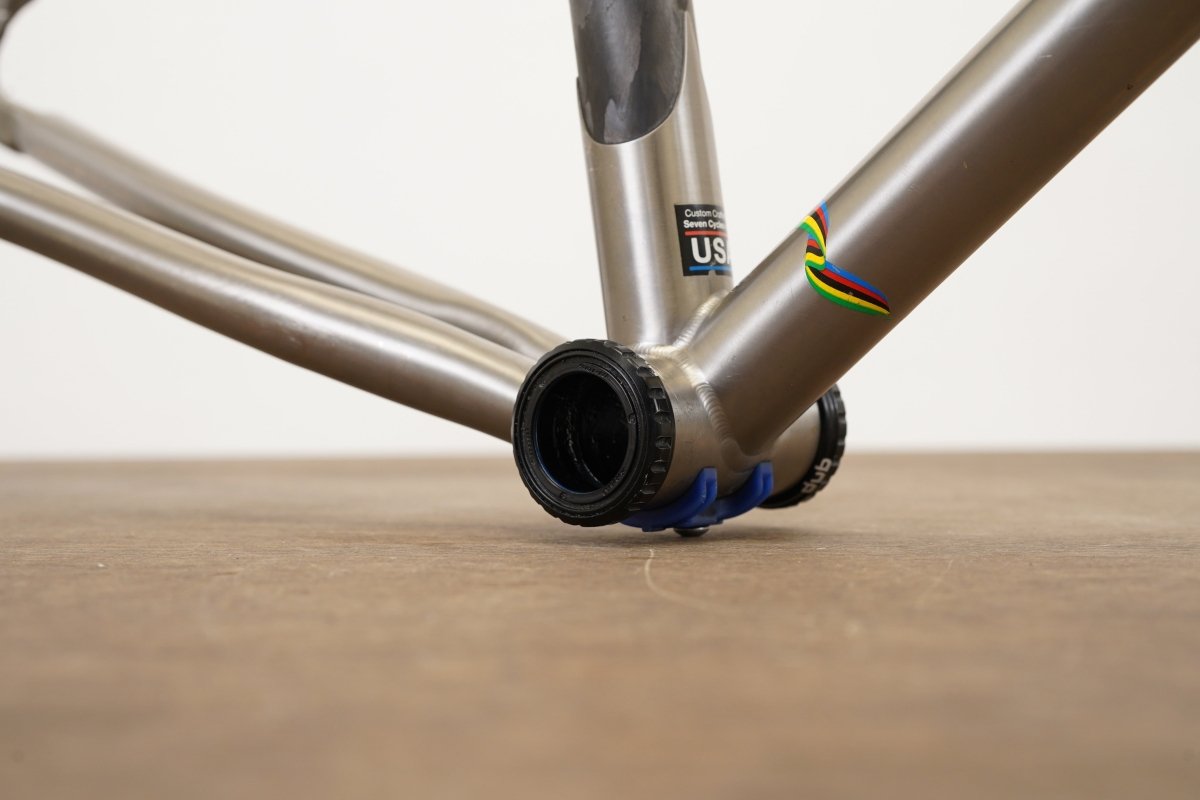 58cm Seven Odonata Titanium Carbon Rim Brake Road Frameset