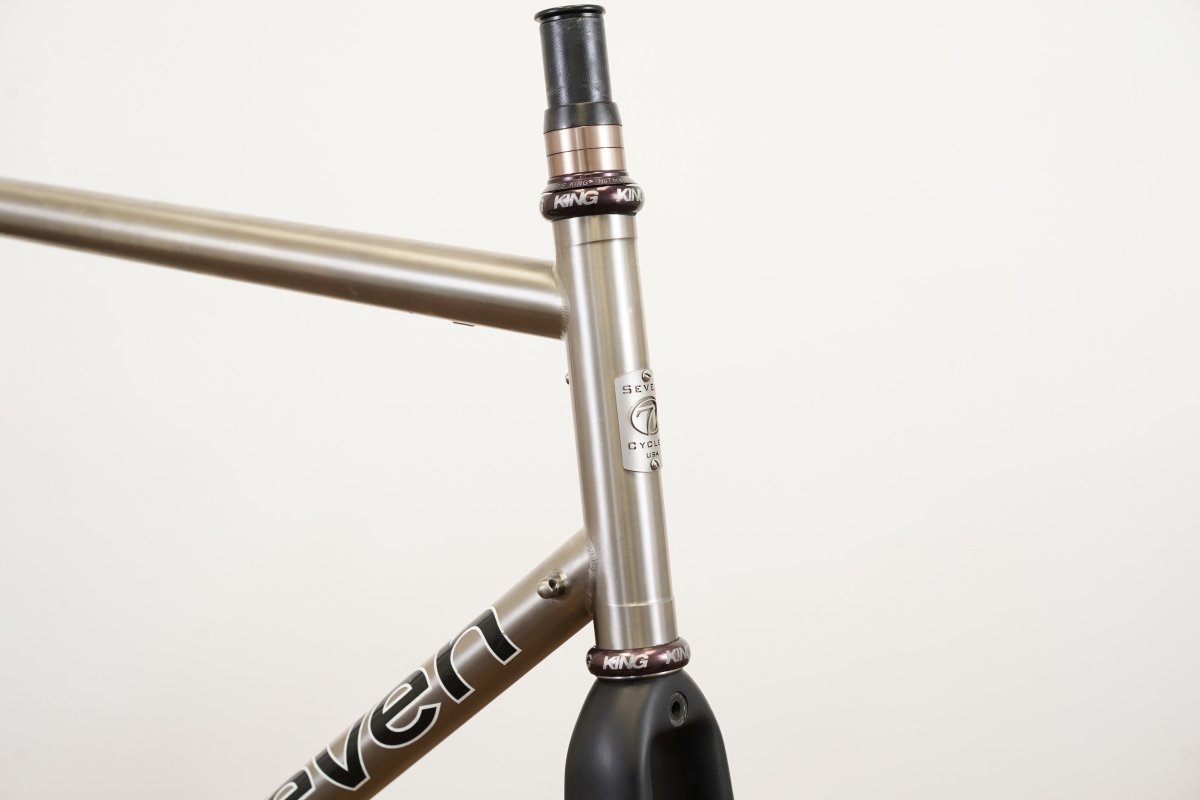 58cm Seven Odonata Titanium Carbon Rim Brake Road Frameset