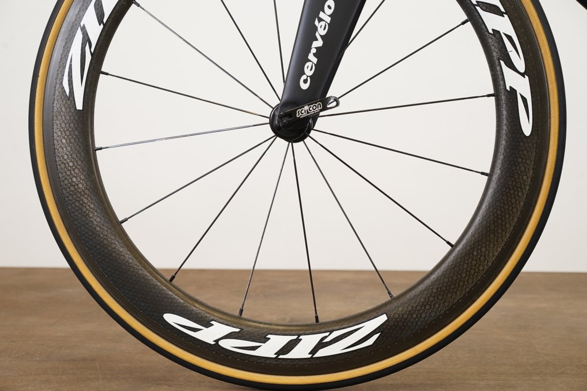 650C 45cm Cervelo P5 Dura-Ace 9070 Di2 Zipp 404 Carbon Triathlon Rim Brake Bike