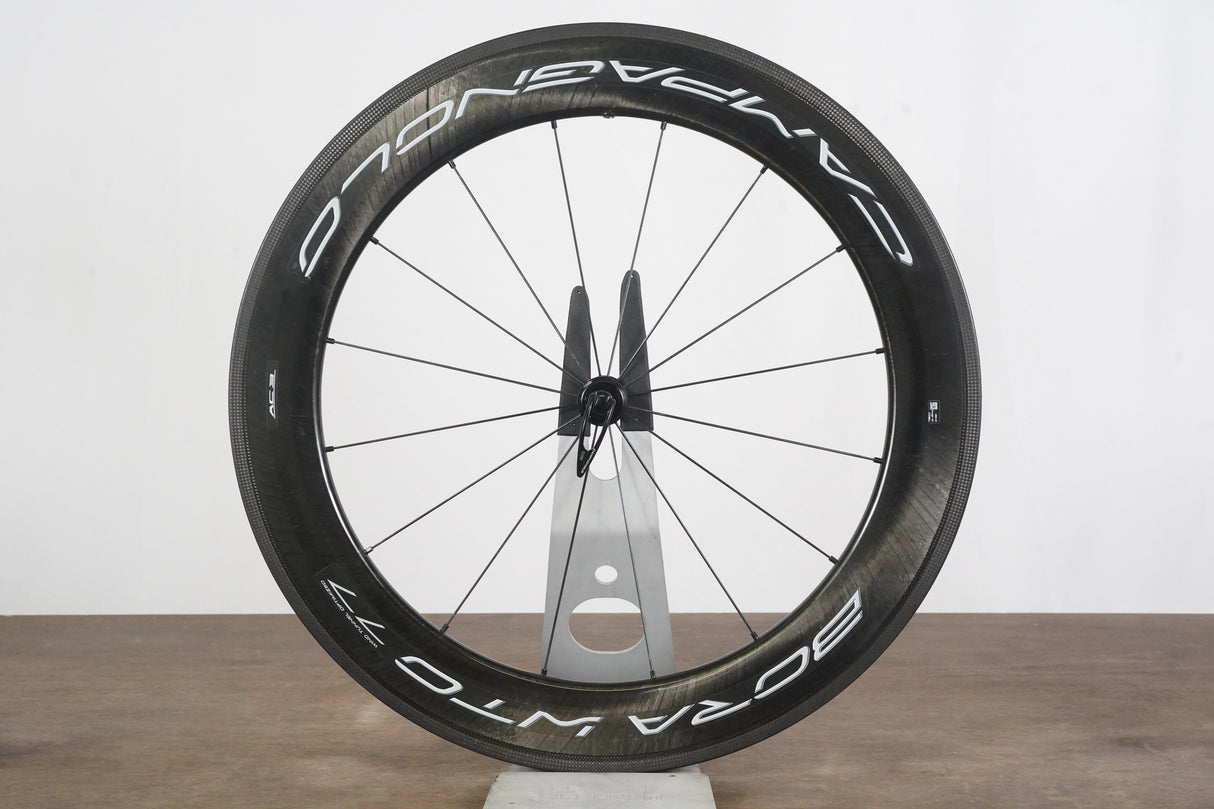 FRONT Campagnolo Bora WTO 77 Carbon Tubeless Clincher Rim Brake Wheel