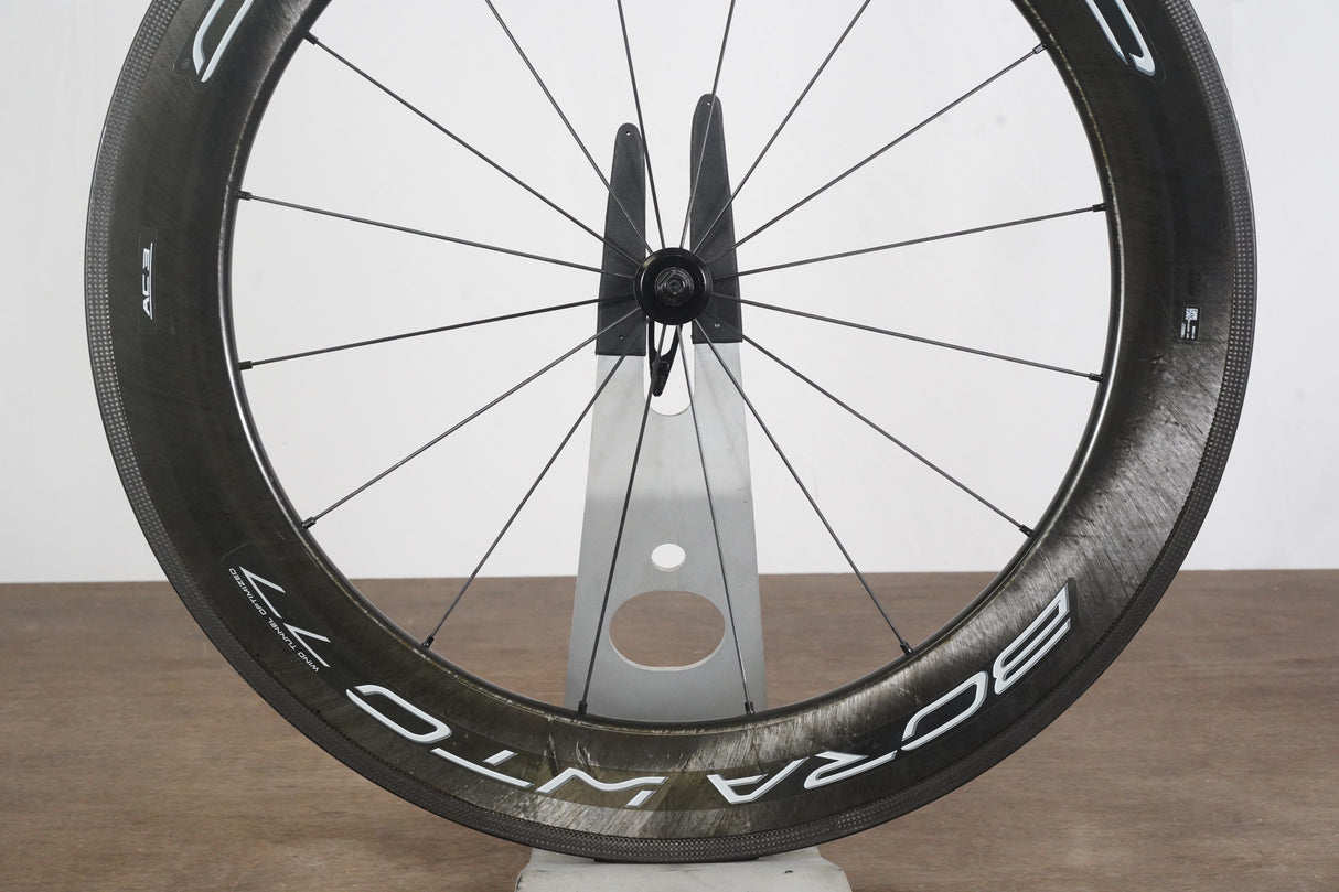 FRONT Campagnolo Bora WTO 77 Carbon Tubeless Clincher Rim Brake Wheel
