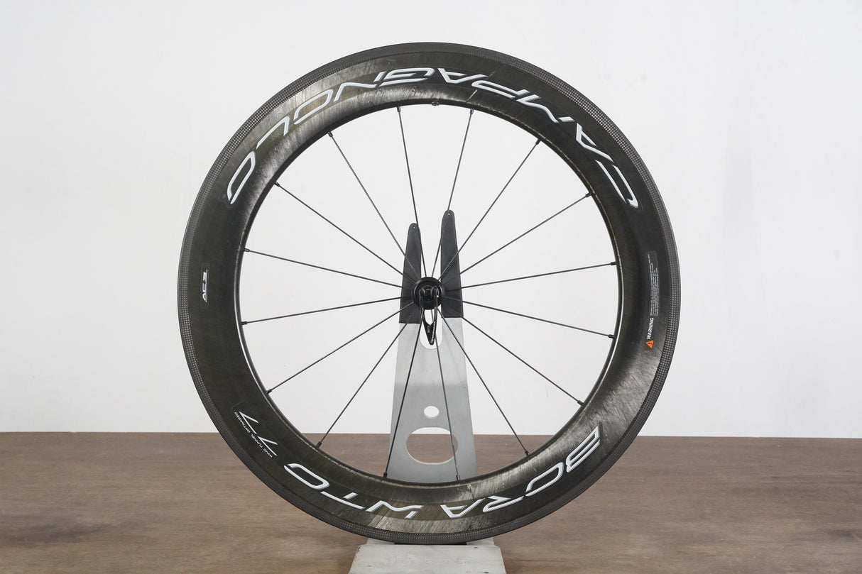 FRONT Campagnolo Bora WTO 77 Carbon Tubeless Clincher Rim Brake Wheel