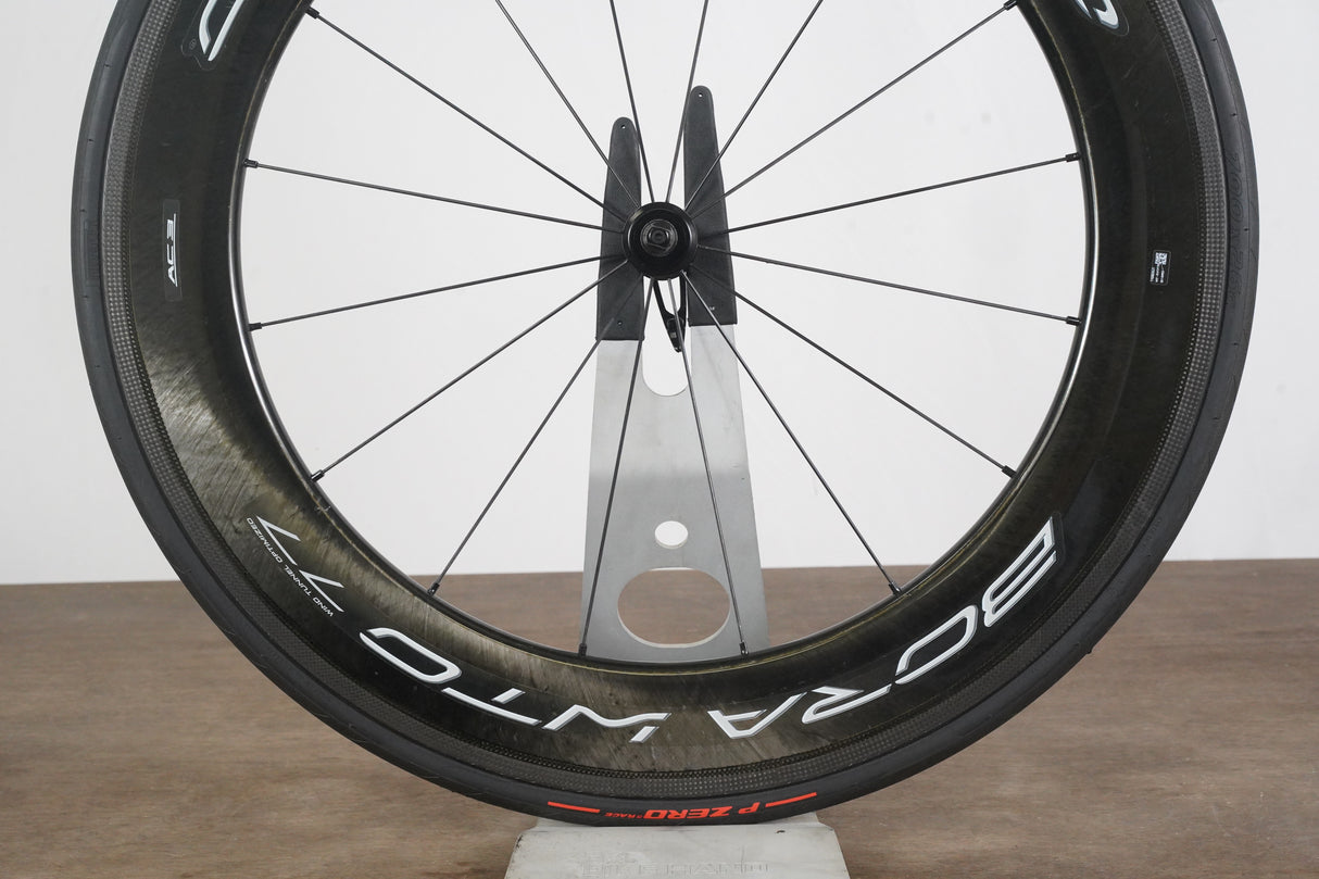FRONT Campagnolo Bora WTO 77 Carbon Tubeless Clincher Rim Brake Wheel