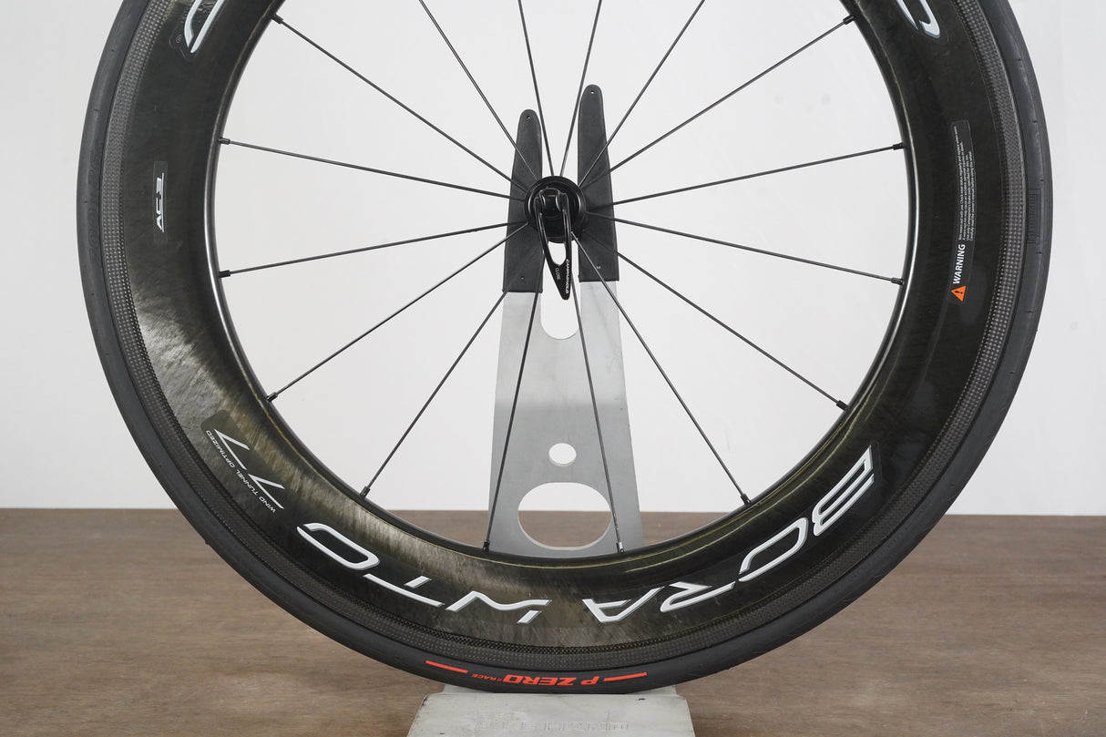 FRONT Campagnolo Bora WTO 77 Carbon Tubeless Clincher Rim Brake Wheel