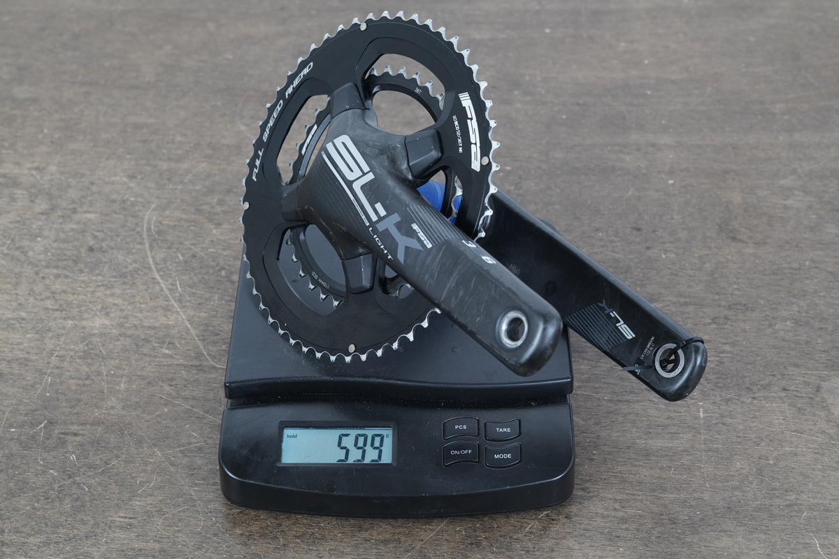 172.5mm 52/36T BB386 FSA SL-K Light Carbon Road Crankset SLK 599g