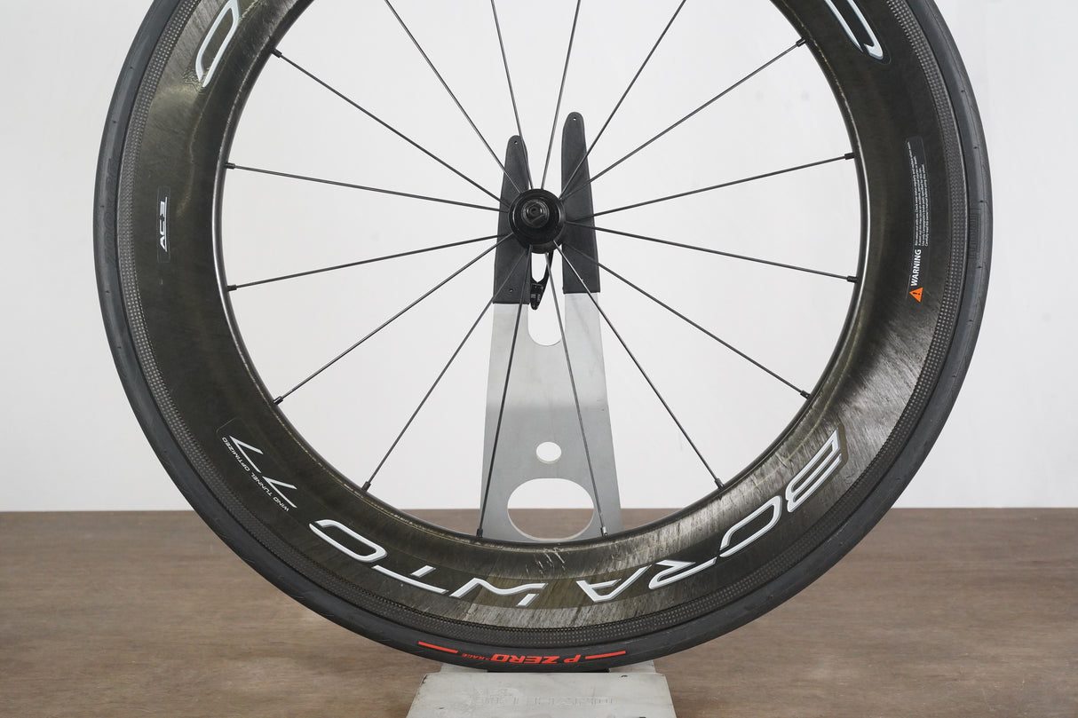 FRONT Campagnolo Bora WTO 77 Carbon Tubeless Clincher Rim Brake Wheel
