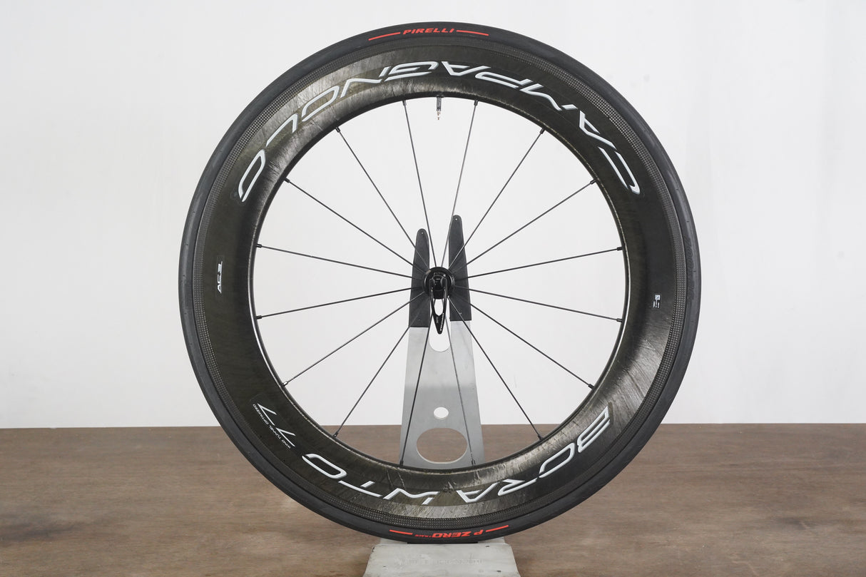 FRONT Campagnolo Bora WTO 77 Carbon Tubeless Clincher Rim Brake Wheel