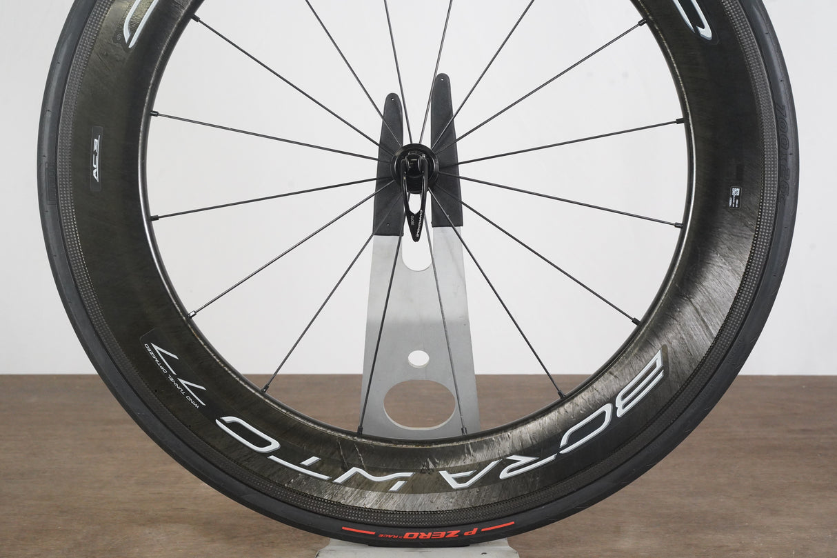 FRONT Campagnolo Bora WTO 77 Carbon Tubeless Clincher Rim Brake Wheel