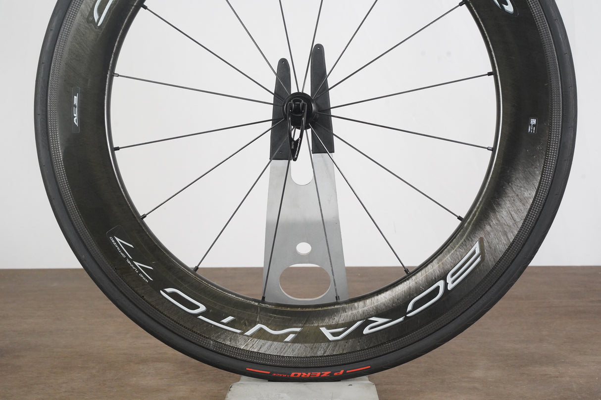 FRONT Campagnolo Bora WTO 77 Carbon Tubeless Clincher Rim Brake Wheel