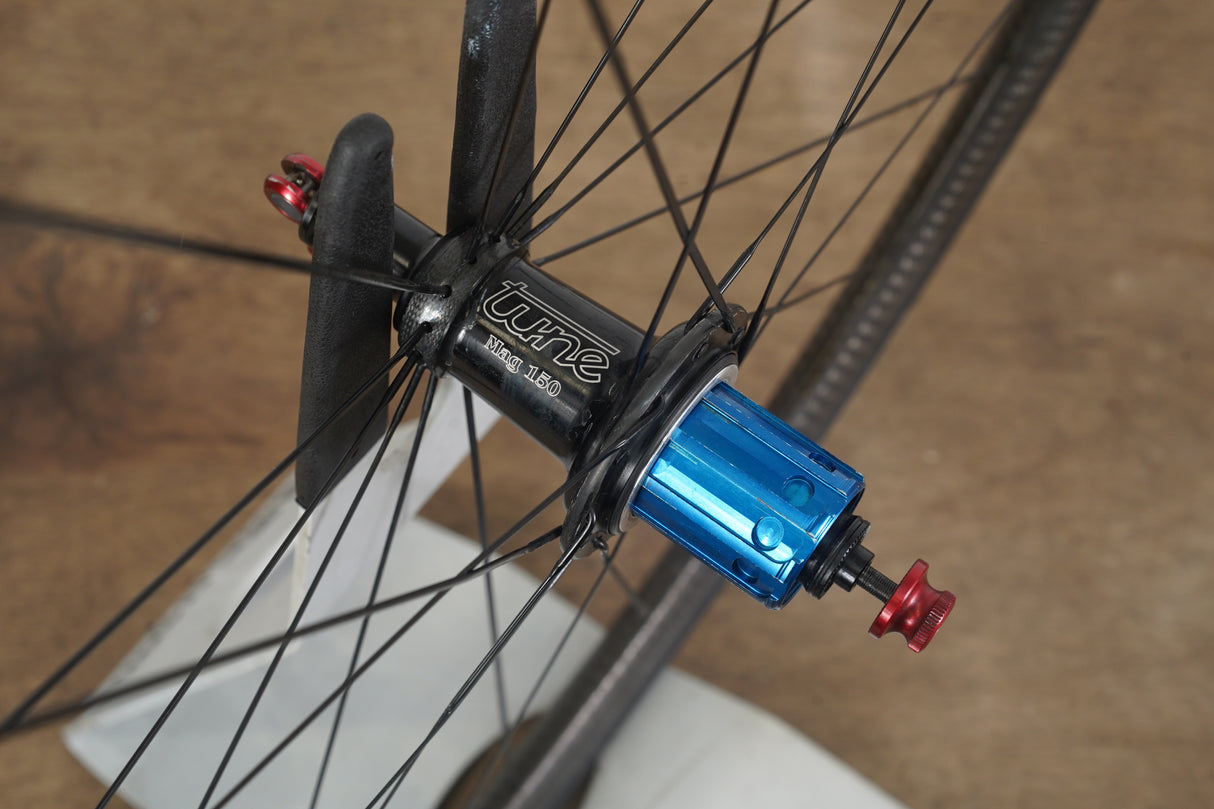 Tune Mig/Mag Carbon Tubular Rim Brake Road Wheelset Shimano/SRAM 11 Speed