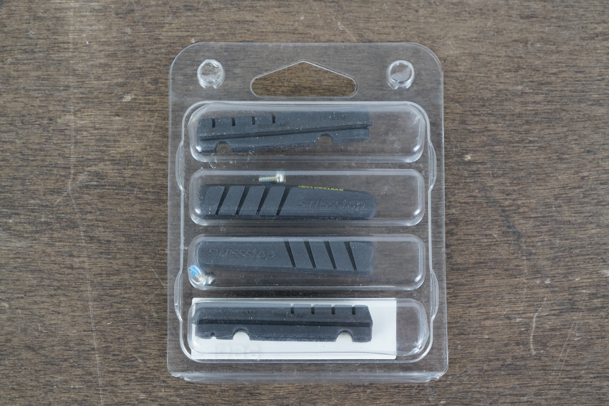 NEW (2 Pairs) SwissStop FlashEVO Black Prince Carbon Rim Brake Pads Shimano/SRAM